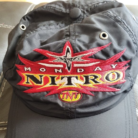 Vintage 2000 Spring Breakout WCW Monday Nitro on TNT Adjustable Strap Hat RARE - Picture 3 of 11